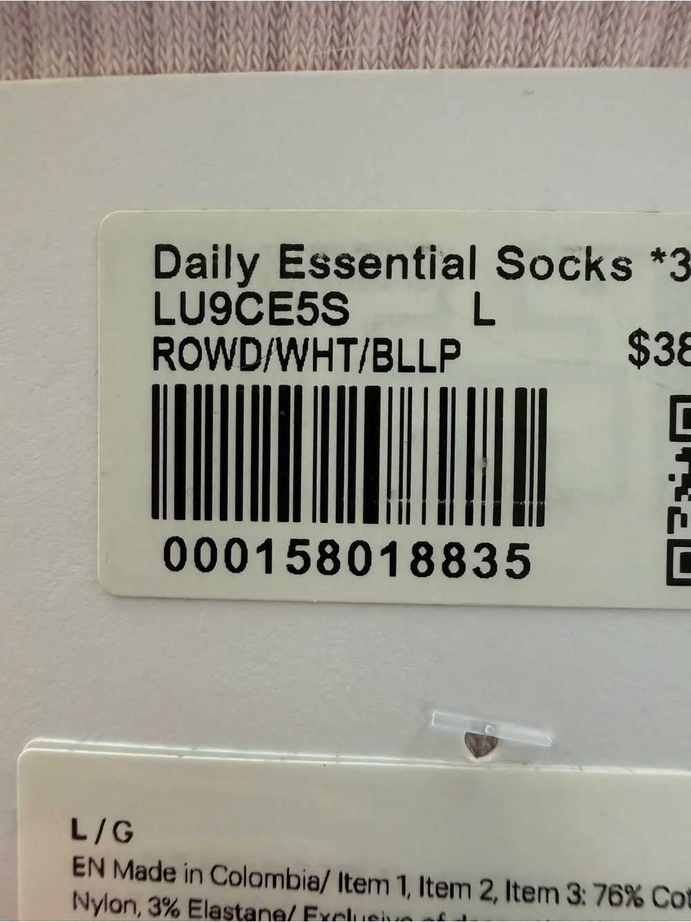 lululemon athletica Daily Essential Quarter Socks - Deep Brick Red (3-Pack)